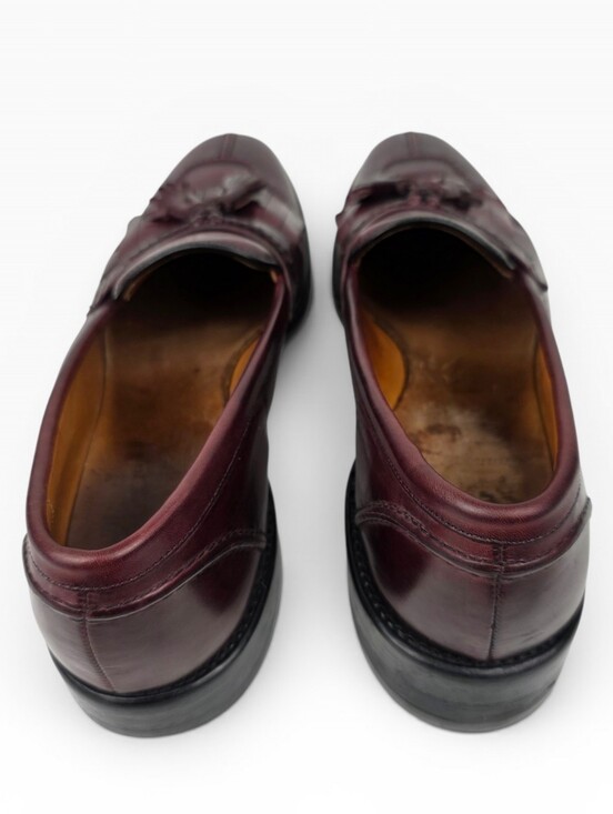 Allen Edmonds Cannondale Leather Tassel Loafers Mens 15 Burgundy main image 4